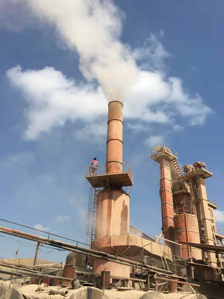 تولید ذرات گرد و غبار توسط واحدهای تولید آسفالت