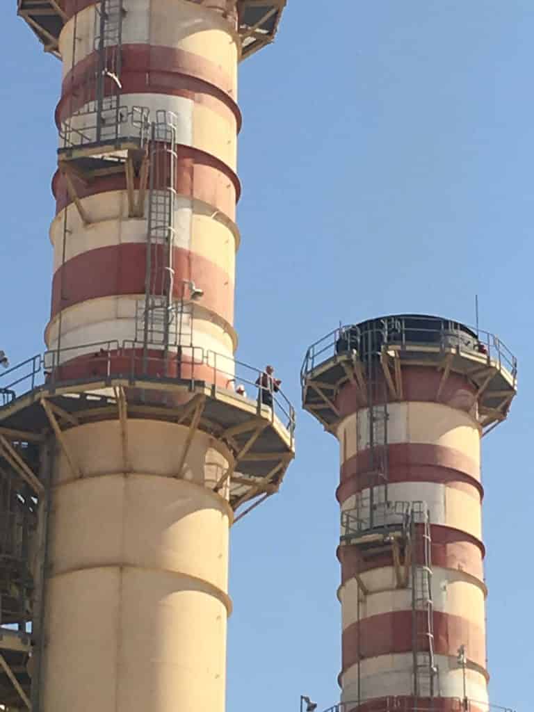  اندازه‌گیری میزان آلودگی نیروگاه برق