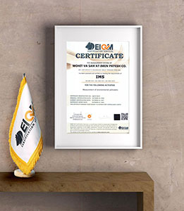 گواهینامه‌ی آزمایشگاه محیط زیست IMS