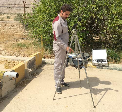 اندازه گیری صدا گاز و ذرات محیطی