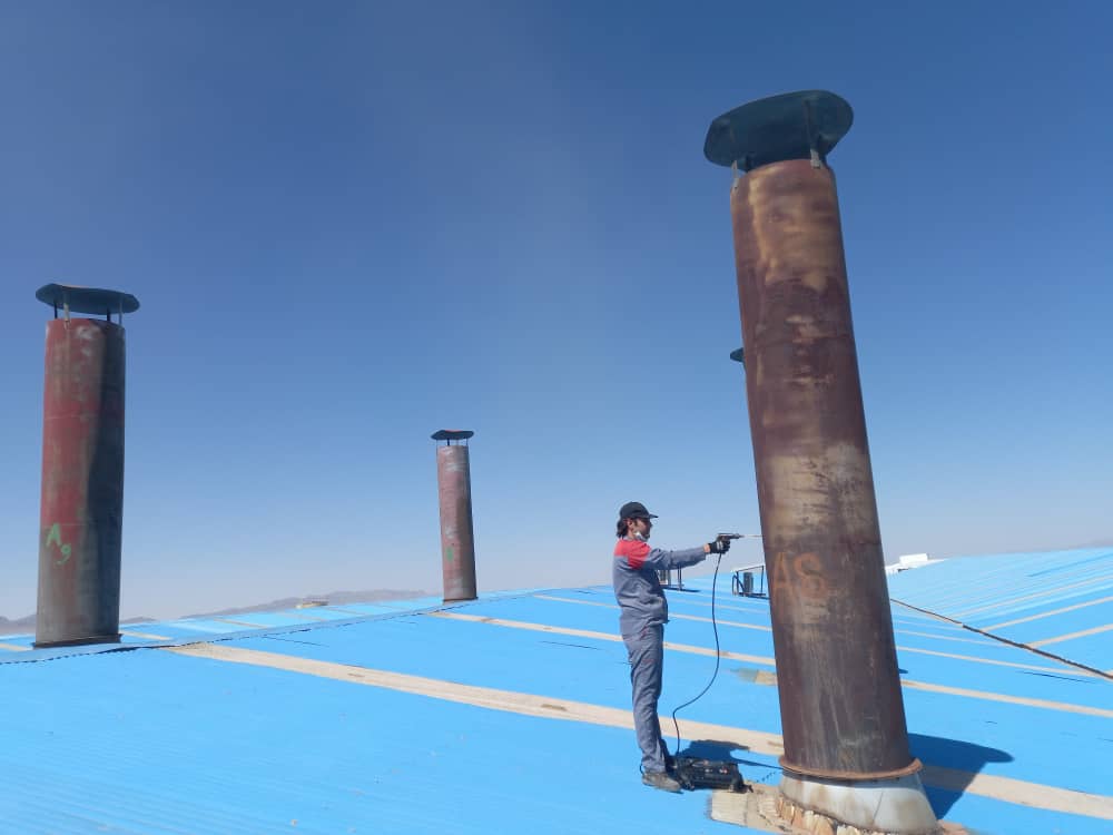 نمونه برداری گاز‌های خروجی